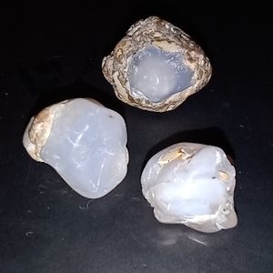 Polished Ellensburg Blue Raw Agate